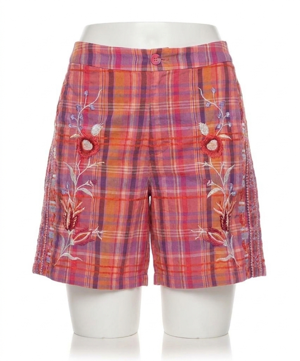 NEW JOHNNY WAS piper weekend short in plaid